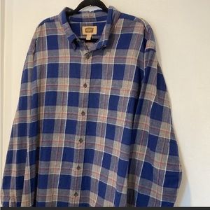The Foundry Supply Co. (2 SHIRT BUNDLE) Men's Plaid Green and Plaid Blue…